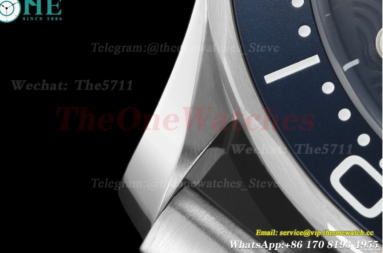 Dial Seamaster Mod SS 300m Blue SS James BLSF 42mm A8806 Bond 60th 0305